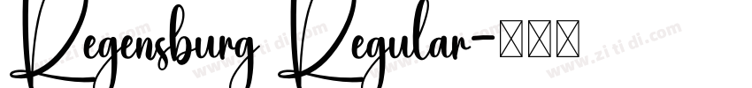 Regensburg Regular字体转换